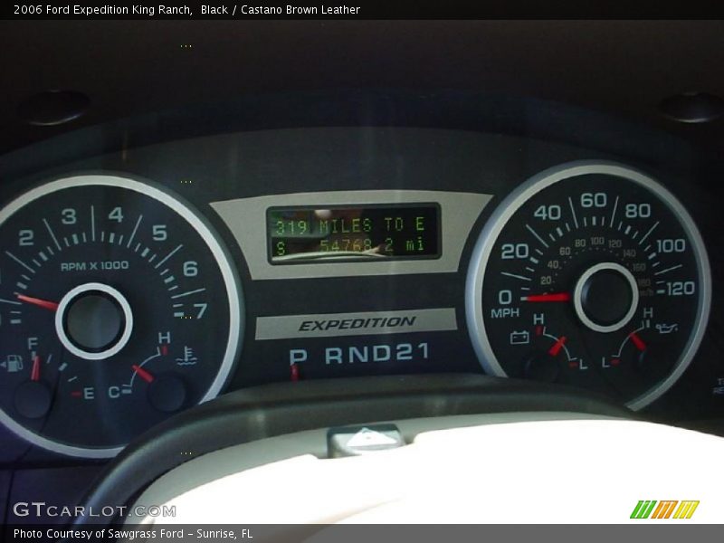 Black / Castano Brown Leather 2006 Ford Expedition King Ranch