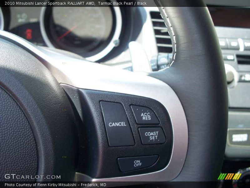 Tarmac Black Pearl / Black 2010 Mitsubishi Lancer Sportback RALLIART AWD