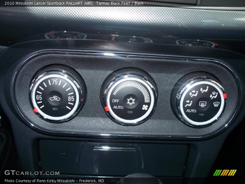 Tarmac Black Pearl / Black 2010 Mitsubishi Lancer Sportback RALLIART AWD