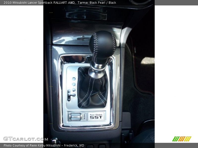 Tarmac Black Pearl / Black 2010 Mitsubishi Lancer Sportback RALLIART AWD