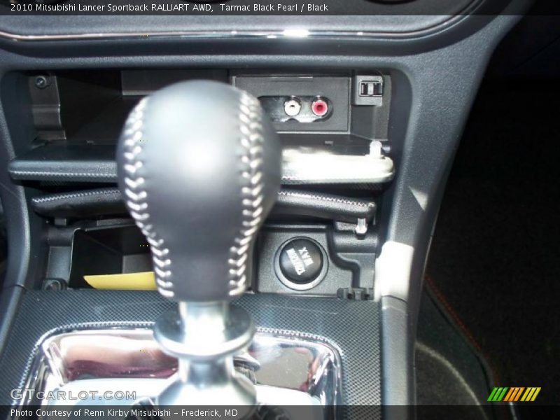 Tarmac Black Pearl / Black 2010 Mitsubishi Lancer Sportback RALLIART AWD