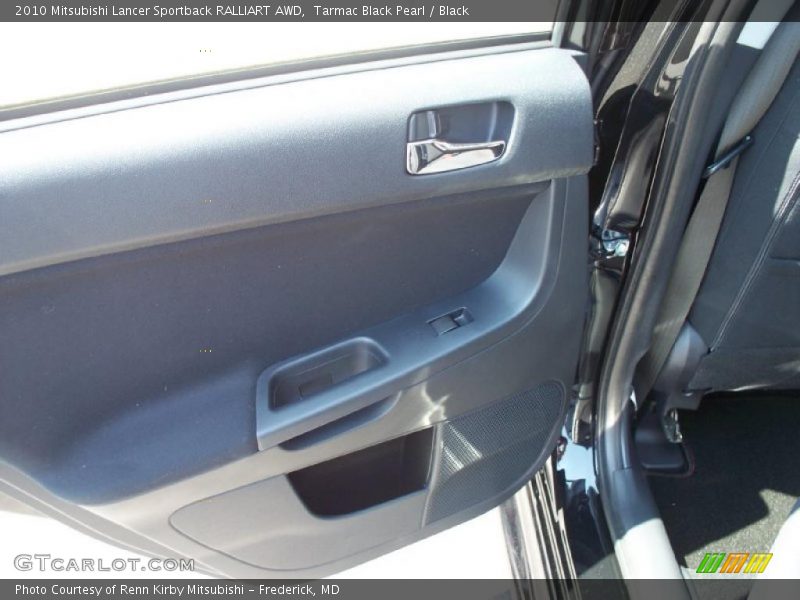 Tarmac Black Pearl / Black 2010 Mitsubishi Lancer Sportback RALLIART AWD