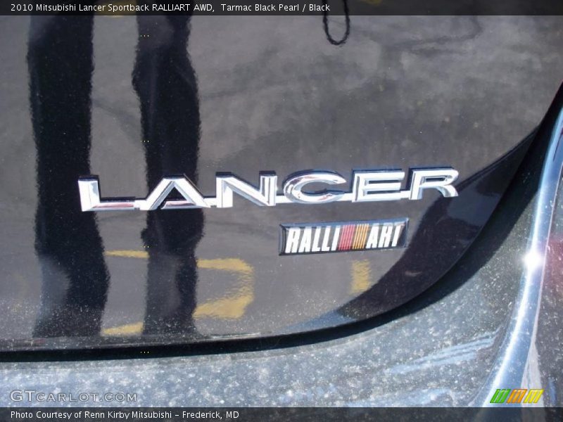 Tarmac Black Pearl / Black 2010 Mitsubishi Lancer Sportback RALLIART AWD