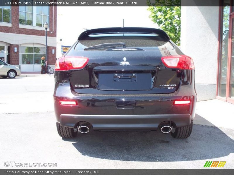 Tarmac Black Pearl / Black 2010 Mitsubishi Lancer Sportback RALLIART AWD