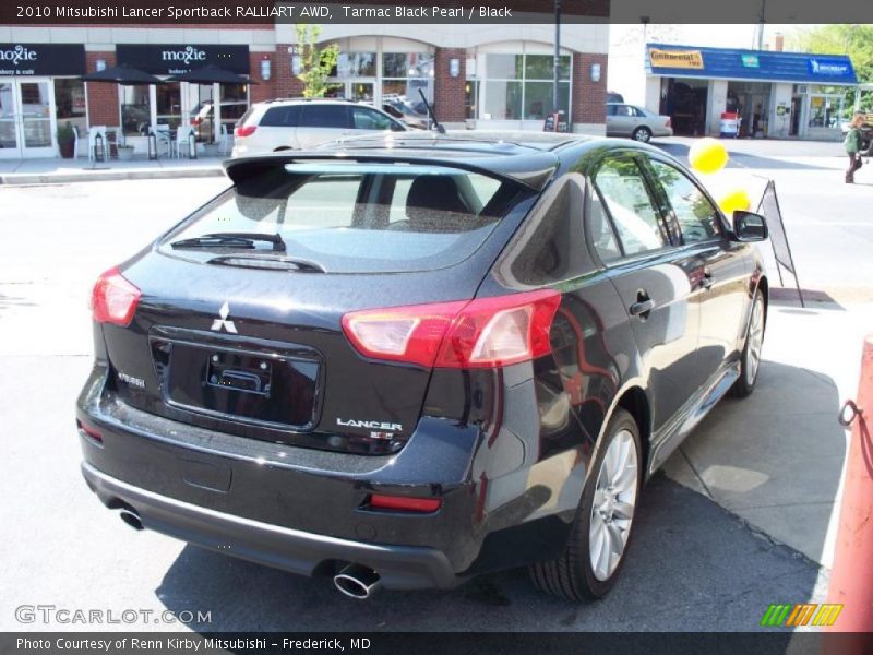 Tarmac Black Pearl / Black 2010 Mitsubishi Lancer Sportback RALLIART AWD