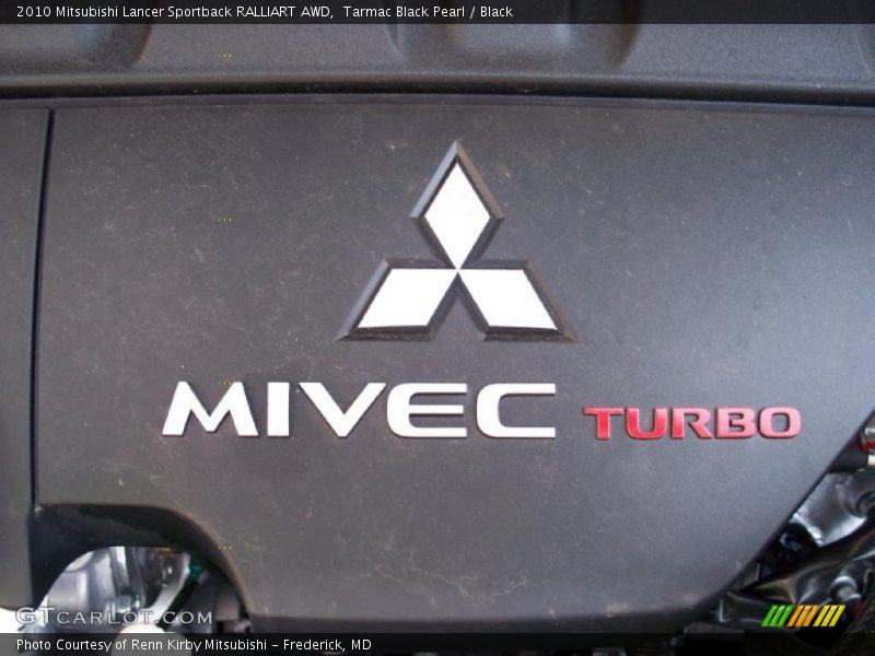 Tarmac Black Pearl / Black 2010 Mitsubishi Lancer Sportback RALLIART AWD