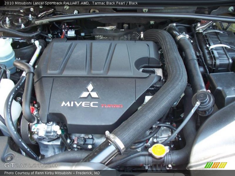 Tarmac Black Pearl / Black 2010 Mitsubishi Lancer Sportback RALLIART AWD