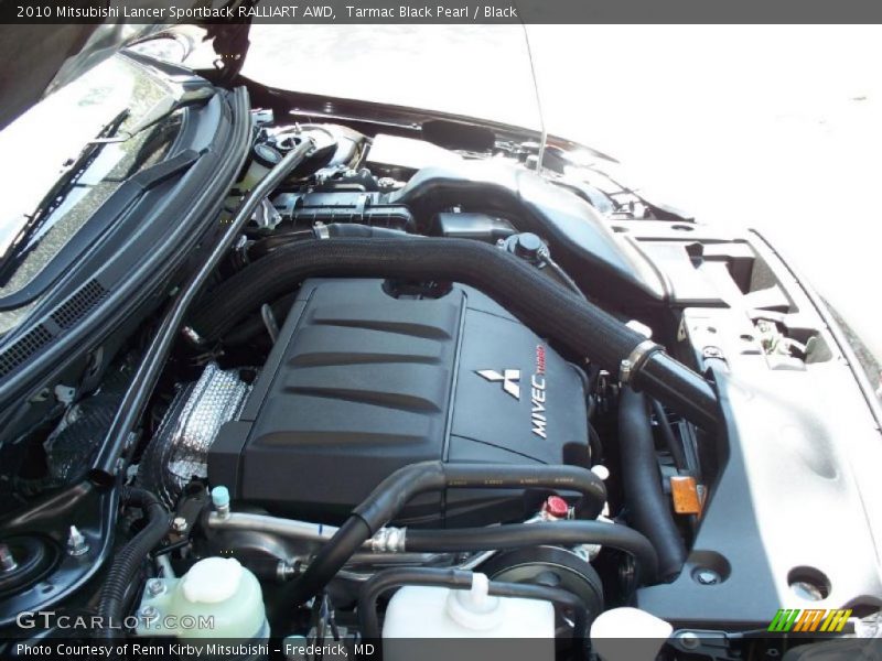 Tarmac Black Pearl / Black 2010 Mitsubishi Lancer Sportback RALLIART AWD