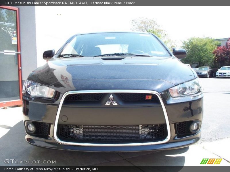 Tarmac Black Pearl / Black 2010 Mitsubishi Lancer Sportback RALLIART AWD
