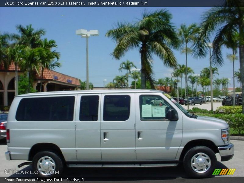 Ingot Silver Metallic / Medium Flint 2010 Ford E Series Van E350 XLT Passenger
