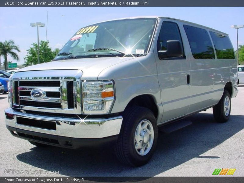 Ingot Silver Metallic / Medium Flint 2010 Ford E Series Van E350 XLT Passenger