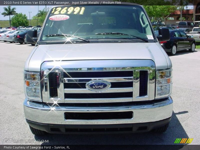 Ingot Silver Metallic / Medium Flint 2010 Ford E Series Van E350 XLT Passenger