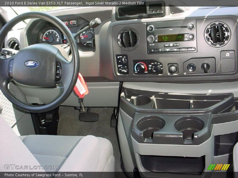 Ingot Silver Metallic / Medium Flint 2010 Ford E Series Van E350 XLT Passenger