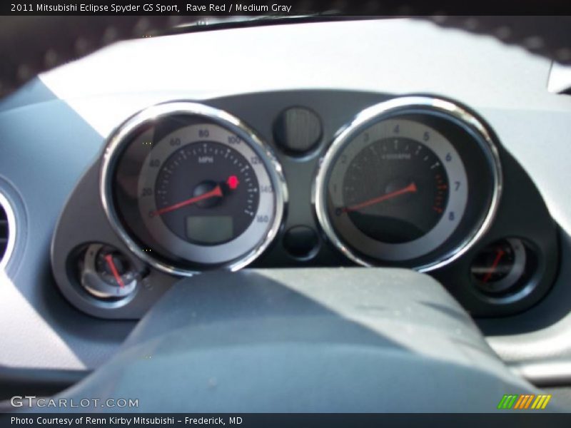 Rave Red / Medium Gray 2011 Mitsubishi Eclipse Spyder GS Sport