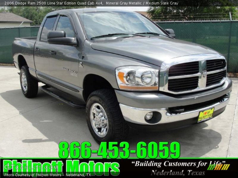 Mineral Gray Metallic / Medium Slate Gray 2006 Dodge Ram 2500 Lone Star Edition Quad Cab 4x4