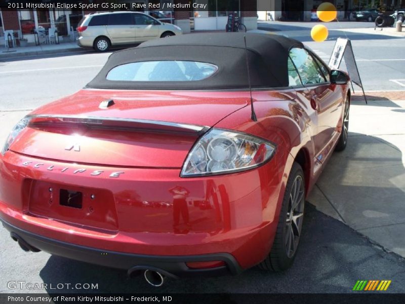 Rave Red / Medium Gray 2011 Mitsubishi Eclipse Spyder GS Sport