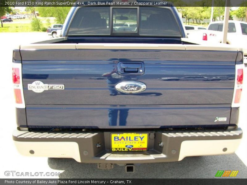 Dark Blue Pearl Metallic / Chapparal Leather 2010 Ford F150 King Ranch SuperCrew 4x4