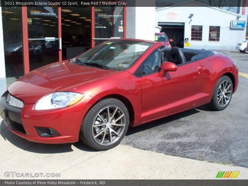 Rave Red / Medium Gray 2011 Mitsubishi Eclipse Spyder GS Sport