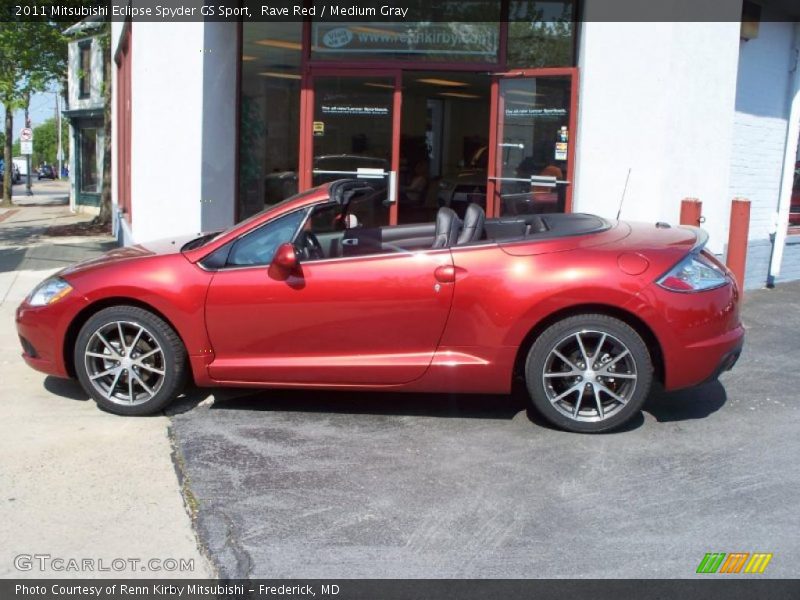 Rave Red / Medium Gray 2011 Mitsubishi Eclipse Spyder GS Sport