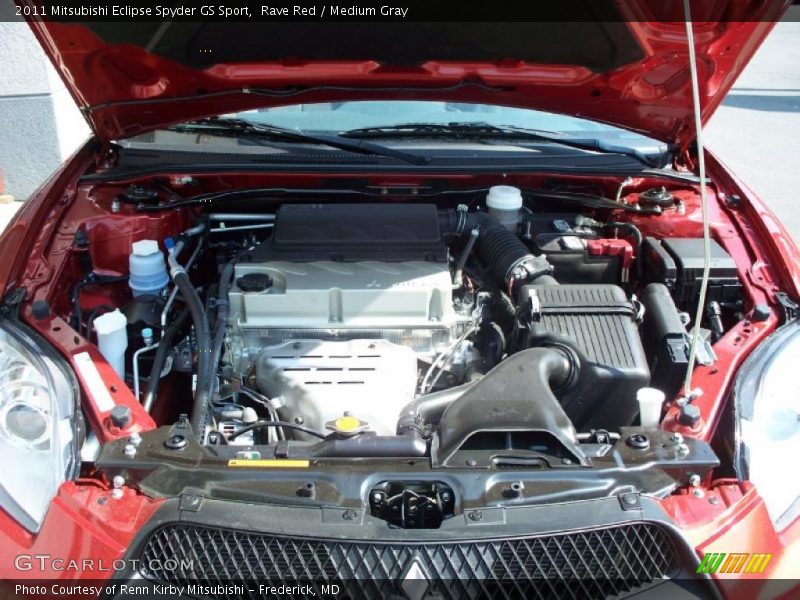 Rave Red / Medium Gray 2011 Mitsubishi Eclipse Spyder GS Sport