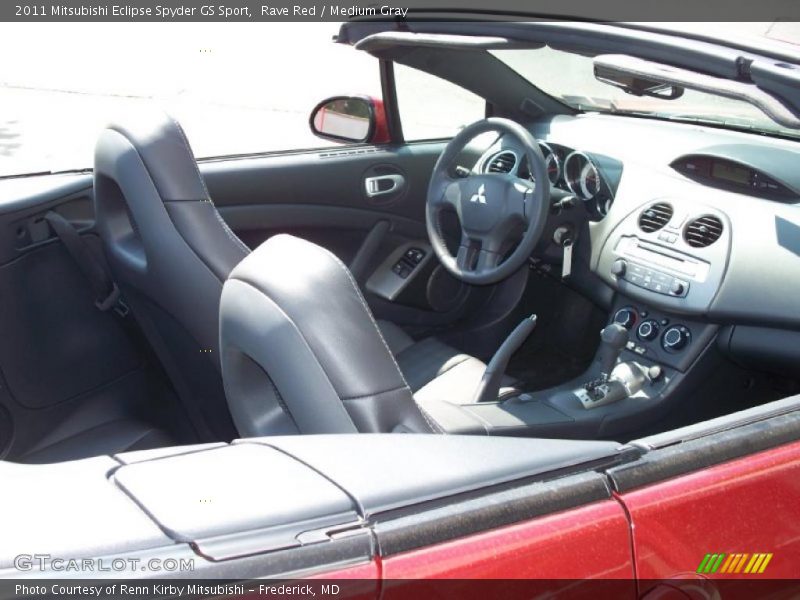 Rave Red / Medium Gray 2011 Mitsubishi Eclipse Spyder GS Sport