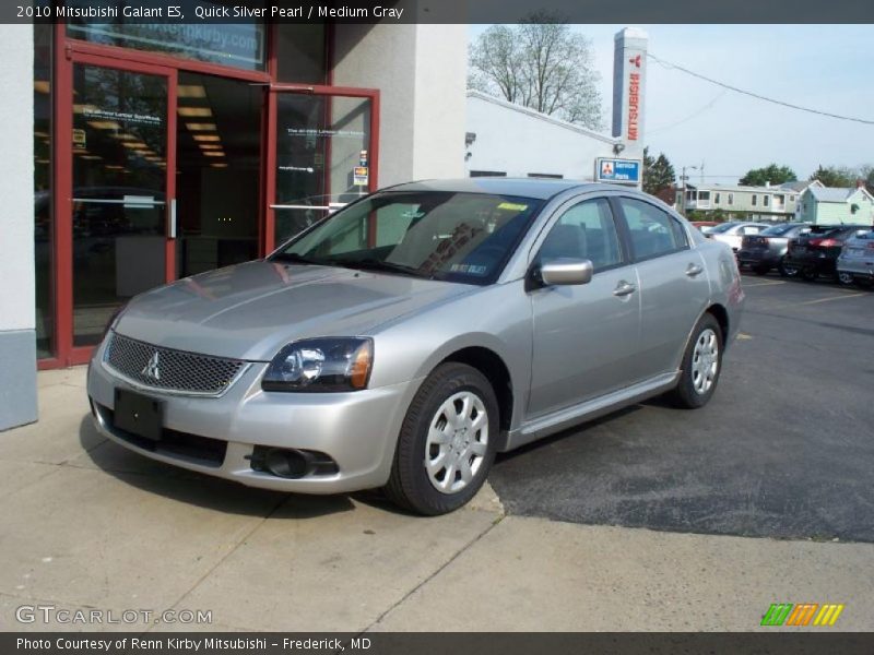 Quick Silver Pearl / Medium Gray 2010 Mitsubishi Galant ES