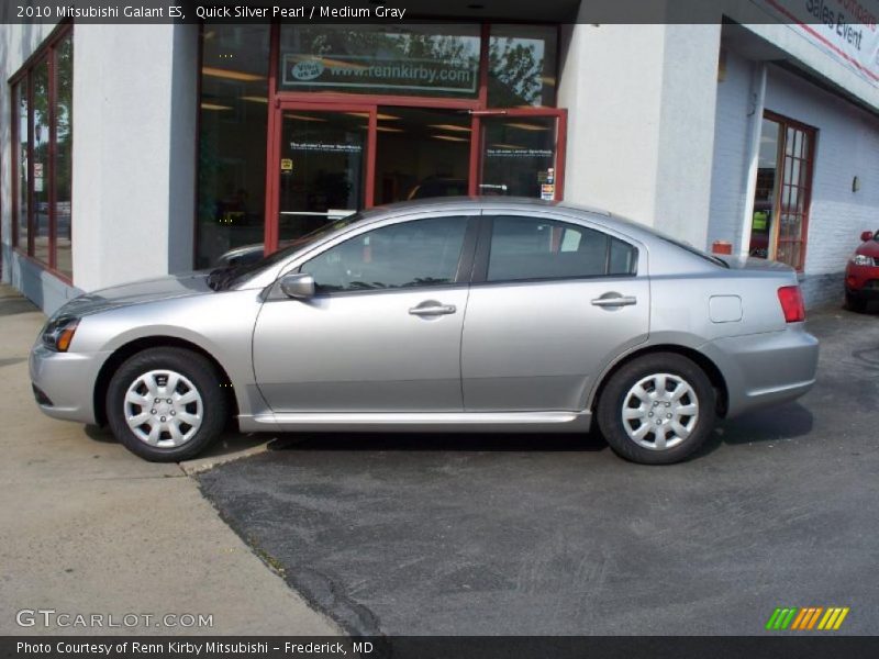 Quick Silver Pearl / Medium Gray 2010 Mitsubishi Galant ES