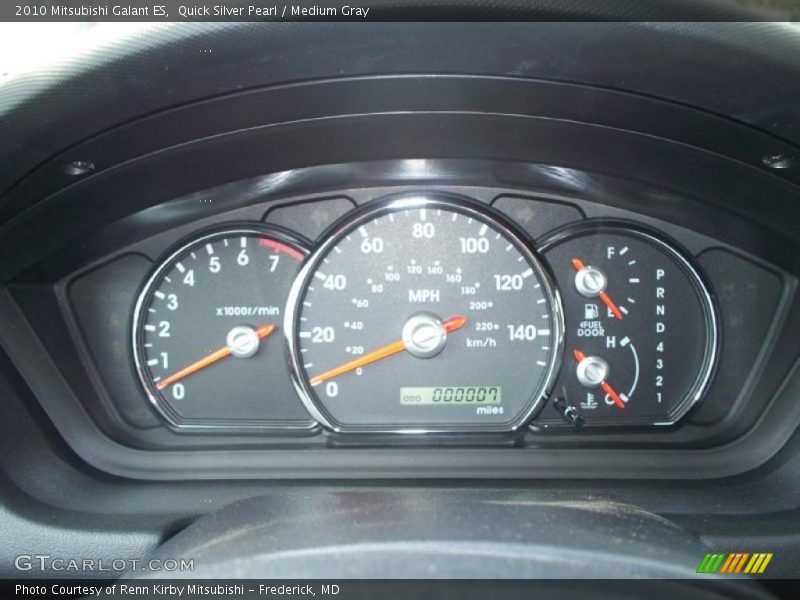 Quick Silver Pearl / Medium Gray 2010 Mitsubishi Galant ES