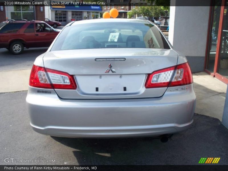 Quick Silver Pearl / Medium Gray 2010 Mitsubishi Galant ES