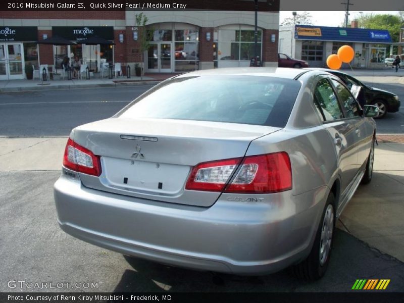 Quick Silver Pearl / Medium Gray 2010 Mitsubishi Galant ES