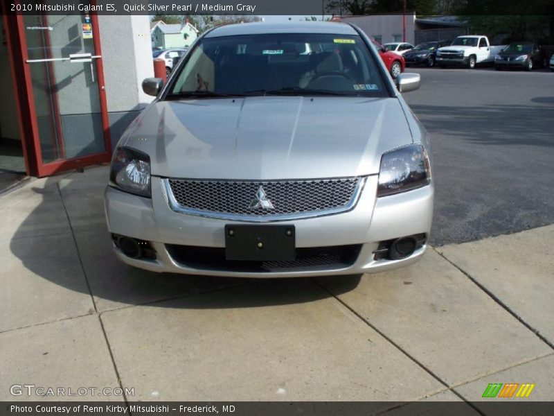 Quick Silver Pearl / Medium Gray 2010 Mitsubishi Galant ES