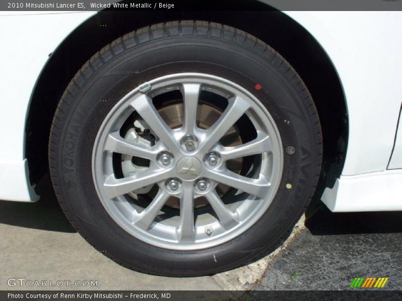 Wicked White Metallic / Beige 2010 Mitsubishi Lancer ES
