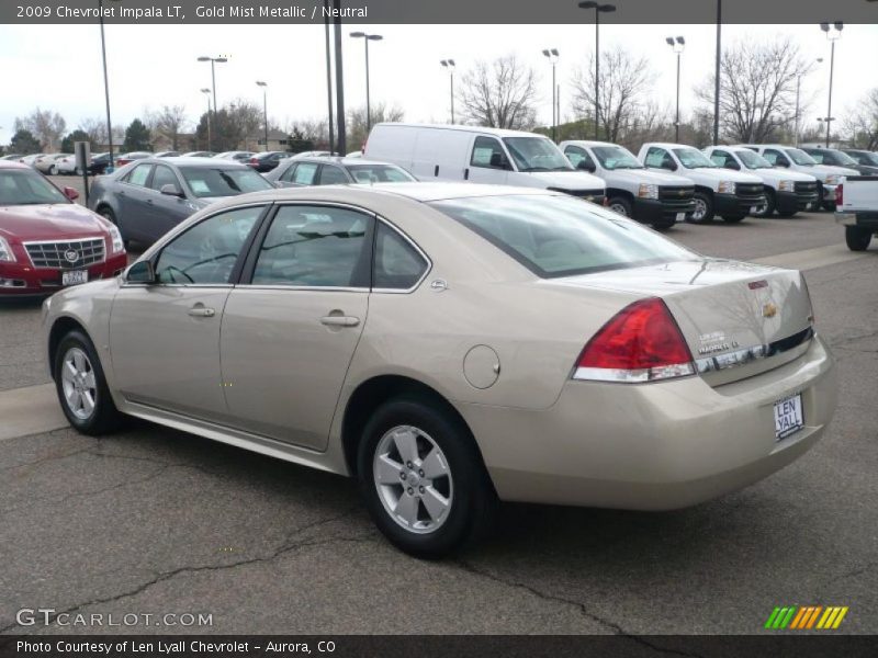 Gold Mist Metallic / Neutral 2009 Chevrolet Impala LT