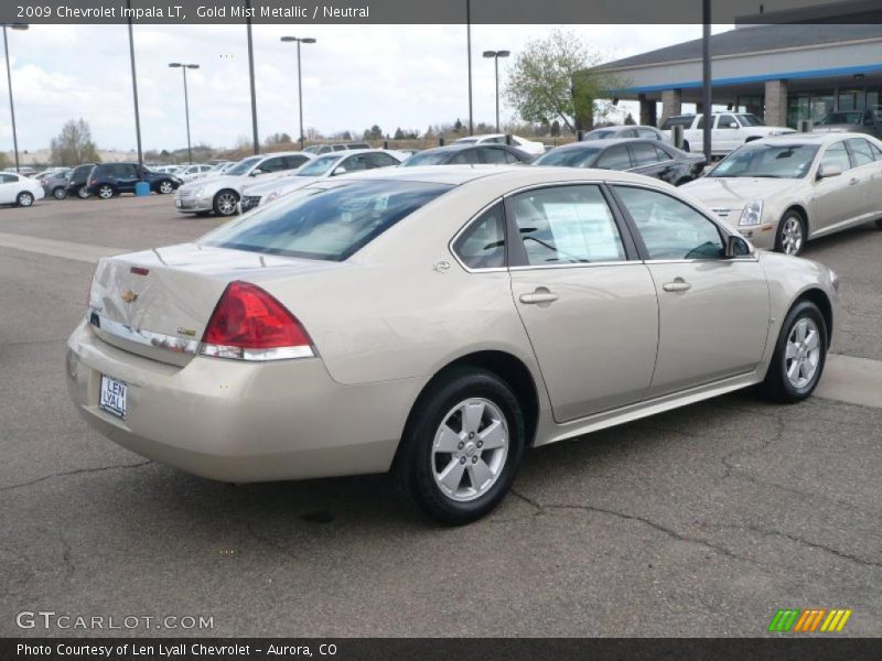 Gold Mist Metallic / Neutral 2009 Chevrolet Impala LT