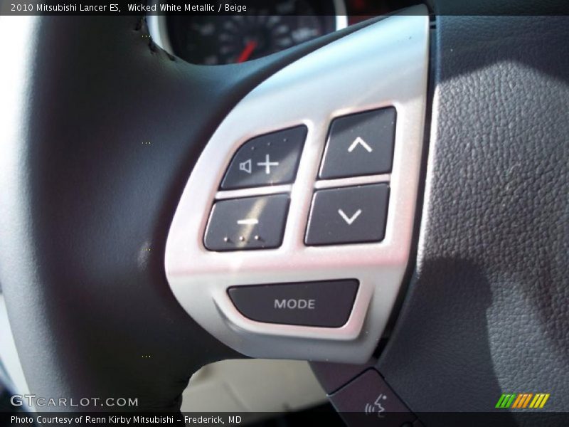 Wicked White Metallic / Beige 2010 Mitsubishi Lancer ES