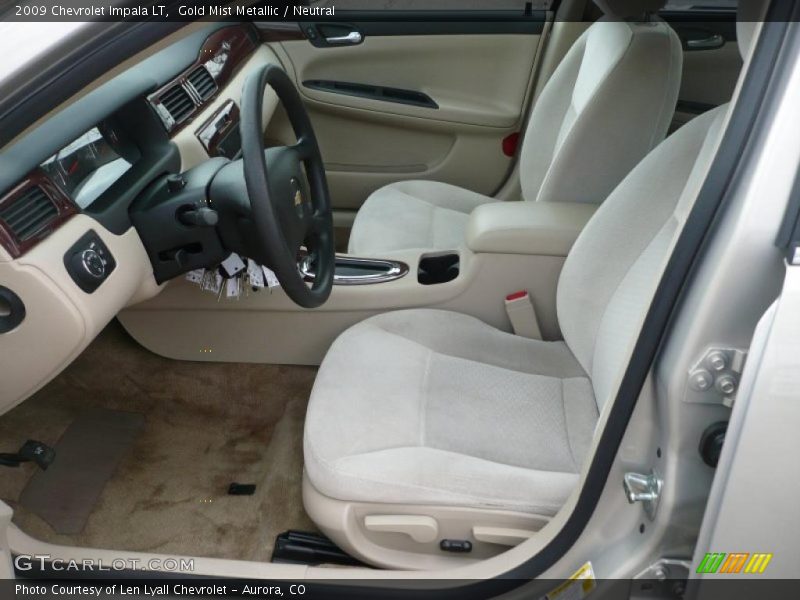 Gold Mist Metallic / Neutral 2009 Chevrolet Impala LT