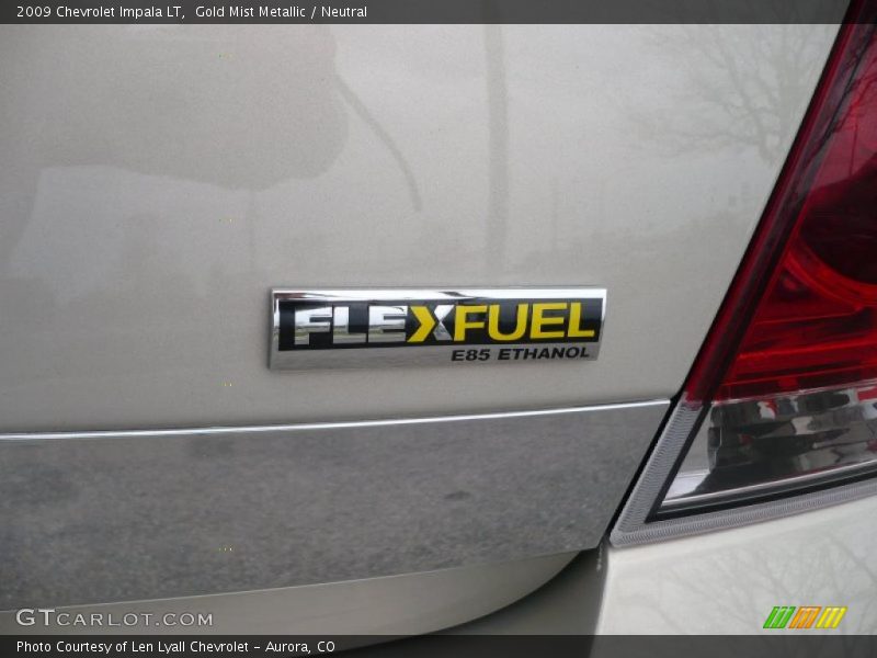 Gold Mist Metallic / Neutral 2009 Chevrolet Impala LT