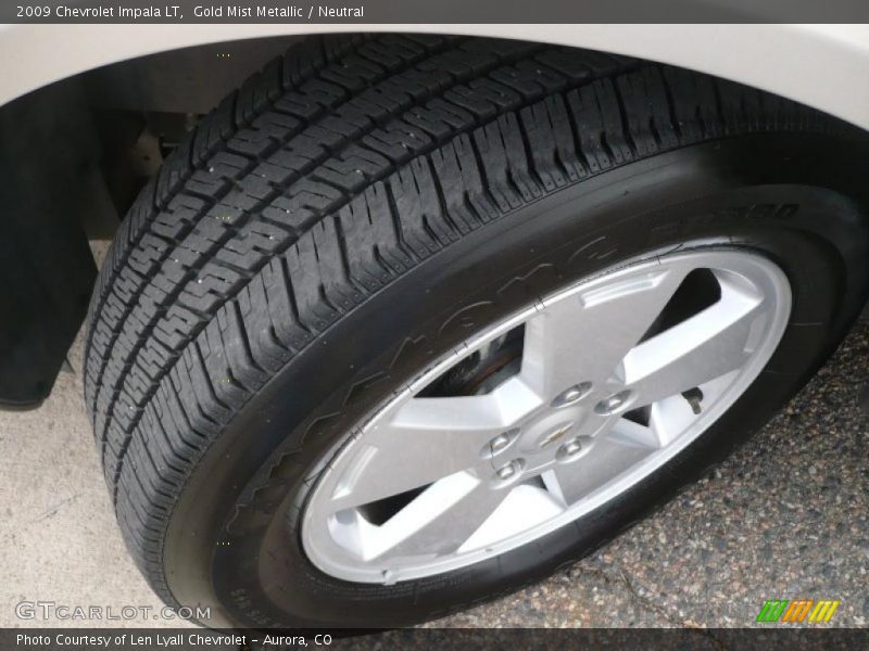 Gold Mist Metallic / Neutral 2009 Chevrolet Impala LT