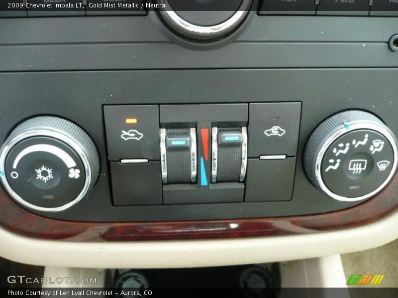 Gold Mist Metallic / Neutral 2009 Chevrolet Impala LT