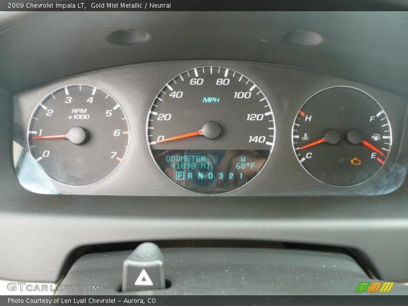 Gold Mist Metallic / Neutral 2009 Chevrolet Impala LT