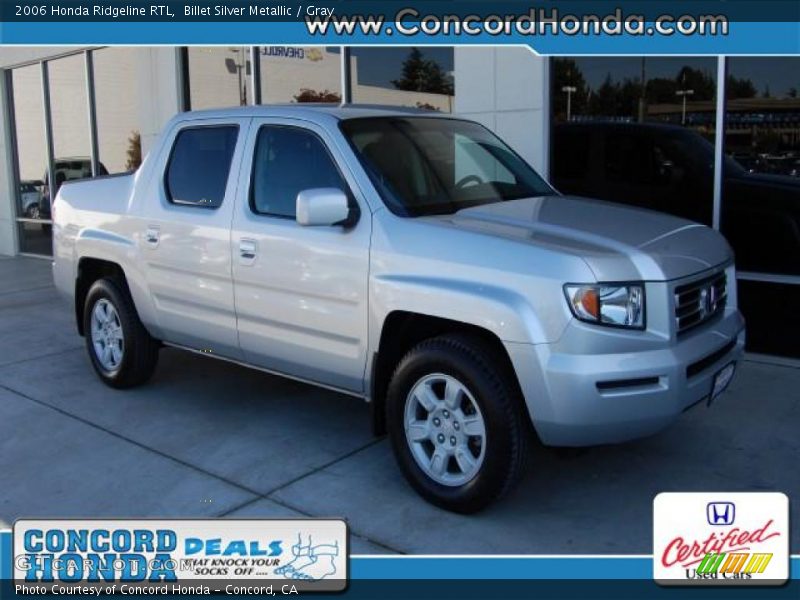 Billet Silver Metallic / Gray 2006 Honda Ridgeline RTL