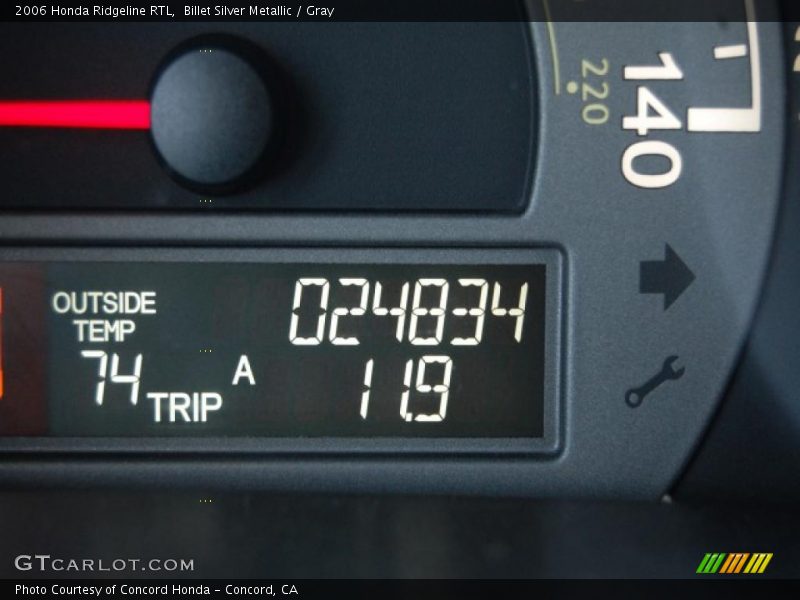 Billet Silver Metallic / Gray 2006 Honda Ridgeline RTL