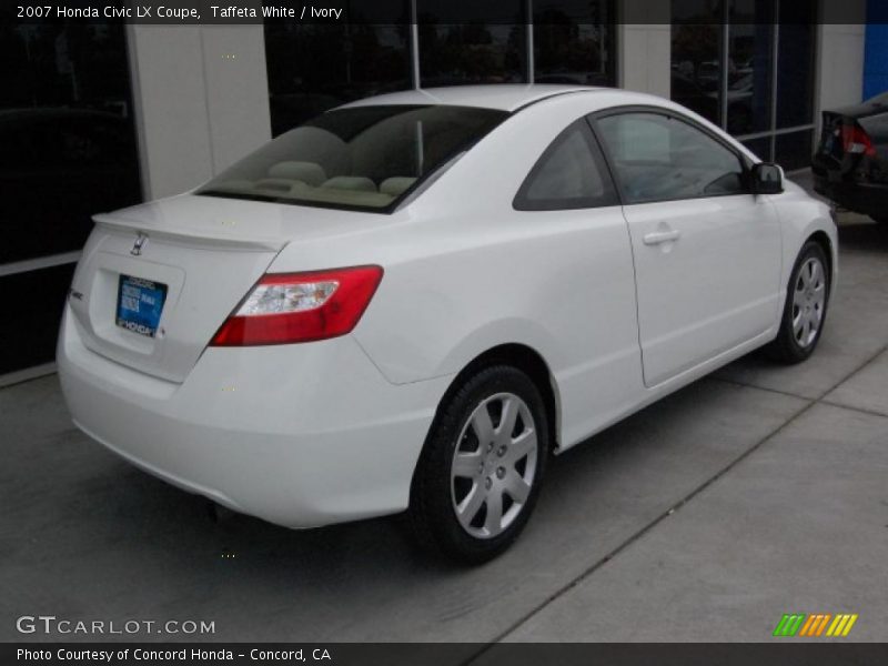 Taffeta White / Ivory 2007 Honda Civic LX Coupe