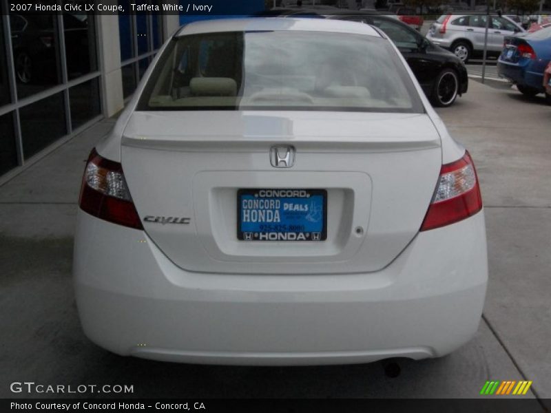 Taffeta White / Ivory 2007 Honda Civic LX Coupe