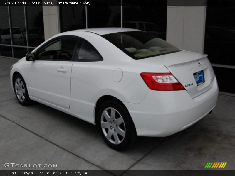 Taffeta White / Ivory 2007 Honda Civic LX Coupe