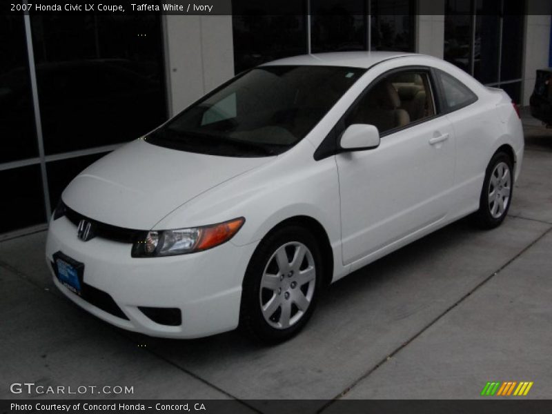 Taffeta White / Ivory 2007 Honda Civic LX Coupe