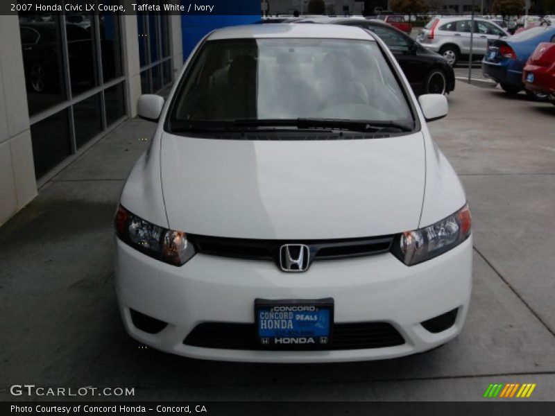 Taffeta White / Ivory 2007 Honda Civic LX Coupe