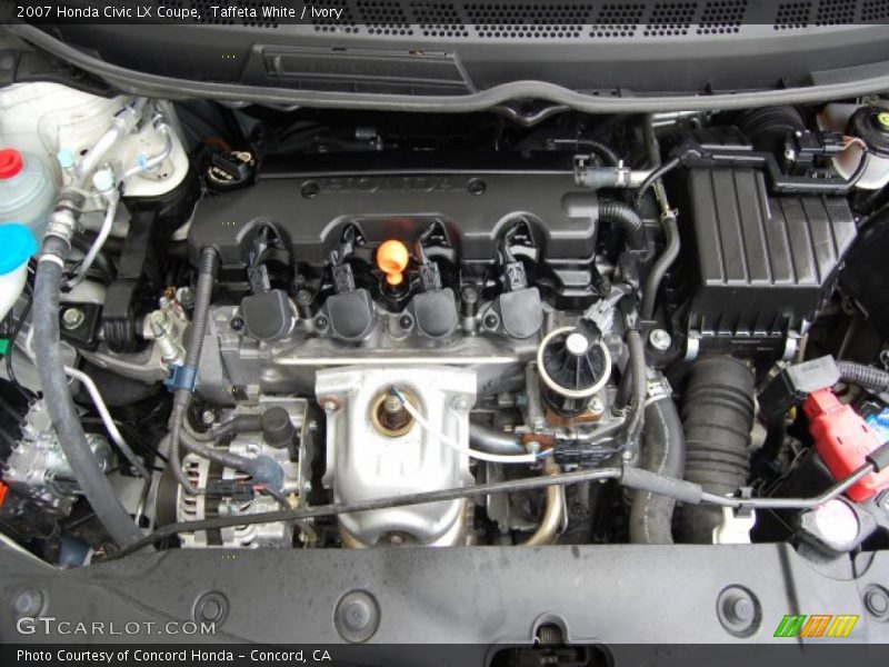 Taffeta White / Ivory 2007 Honda Civic LX Coupe