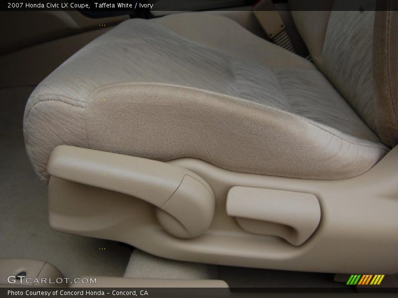 Taffeta White / Ivory 2007 Honda Civic LX Coupe