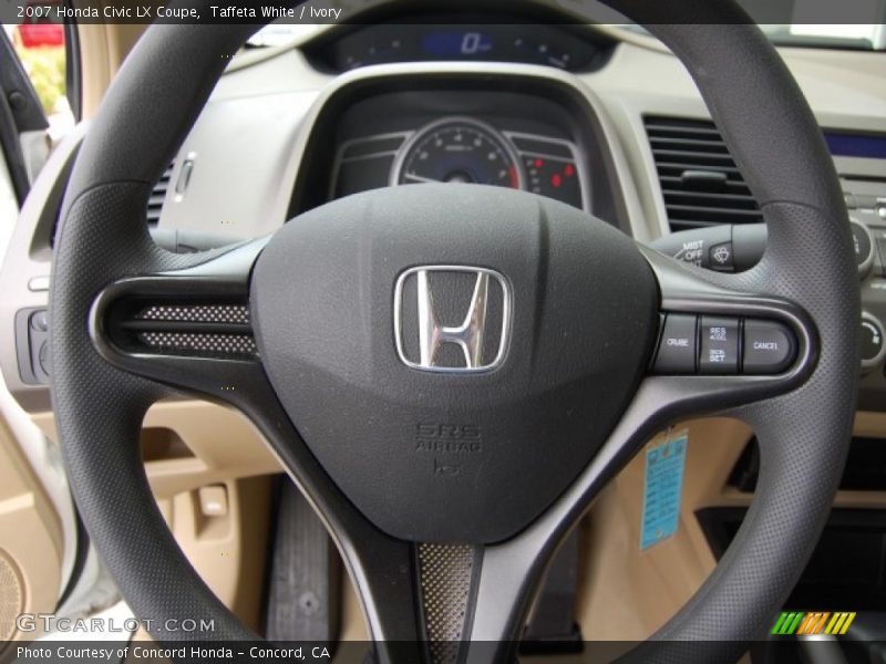 Taffeta White / Ivory 2007 Honda Civic LX Coupe